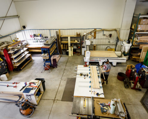 Shaping Franco snowboard