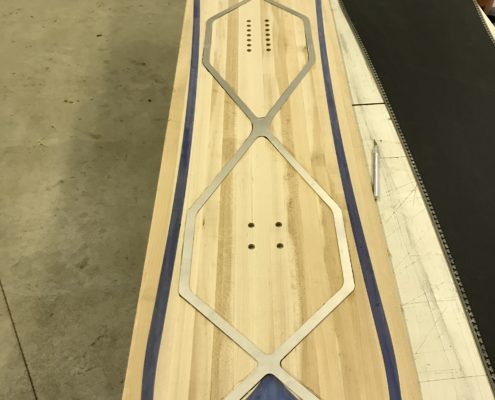 Shaping Franco snowboard