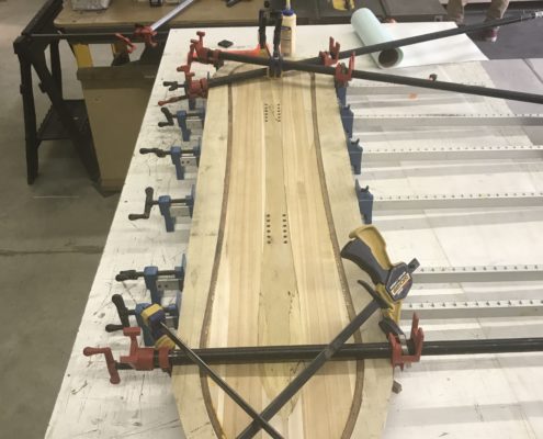 Shaping Franco snowboard