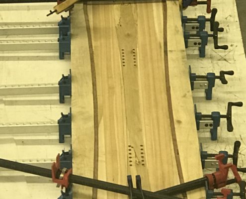 Shaping Franco snowboard