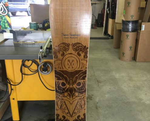 157 Fish Asymbol Gallery Colab, laser burned Hydro 47 artwork