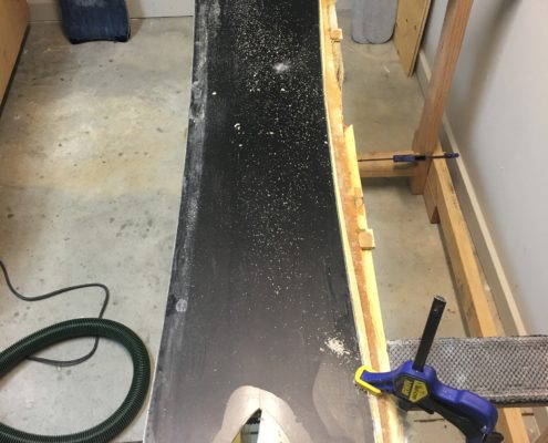 Shaping Franco snowboard